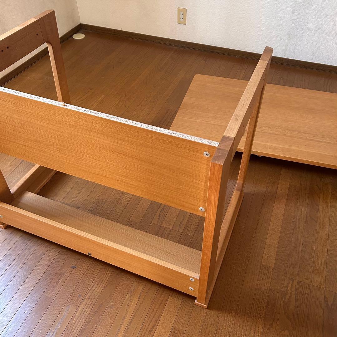 出品者送料負担　イトーキ学習机 天然木　ウッド　木製