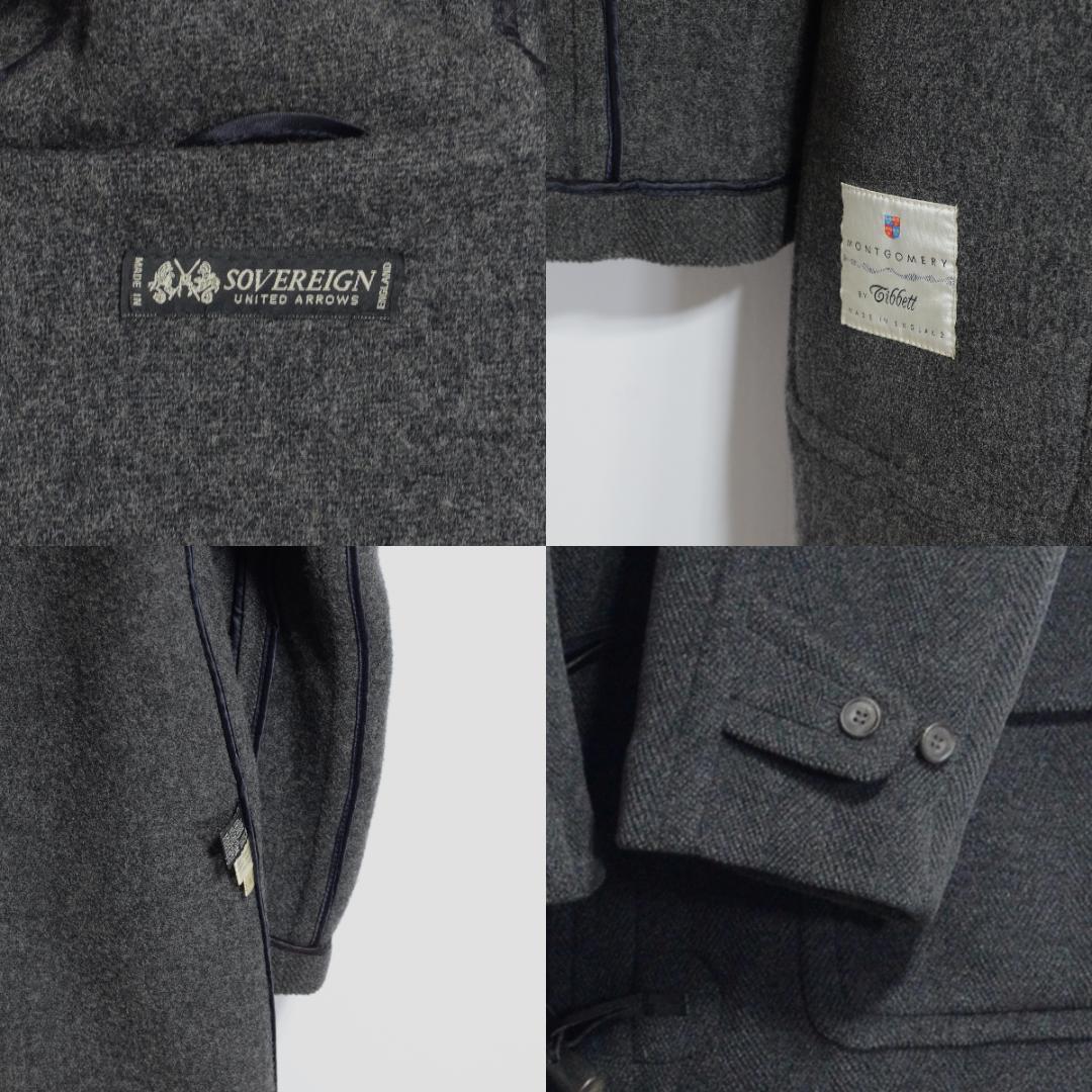 超極上品 チベット社 ムーアブルックカットパイル ダッフルコート Hグレー38