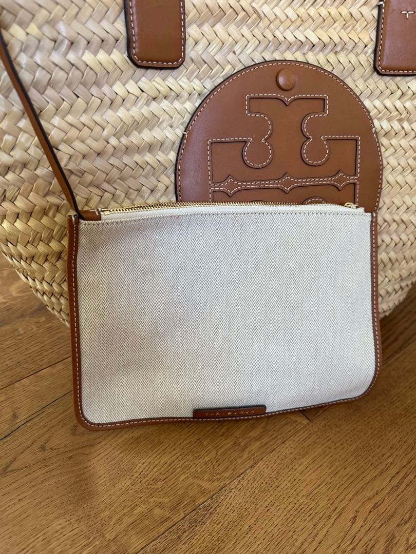 Tory Burch かごバッグ 大容量 ベージュ
