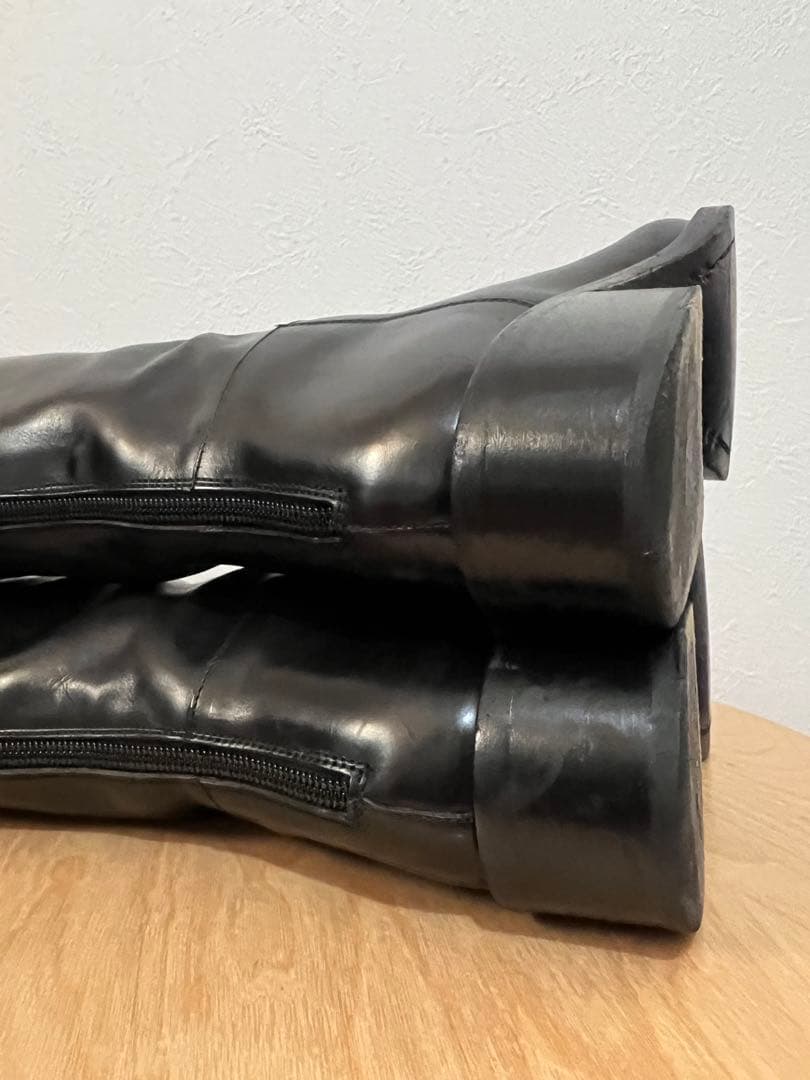 SARTORE サルトル バックベルト ロングブーツ 黒 35