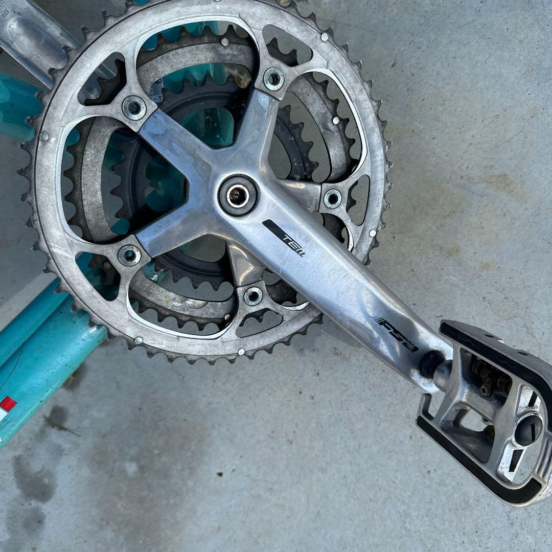 Bianchi 水色 ロードバイクフレーム + Tiagraホイール