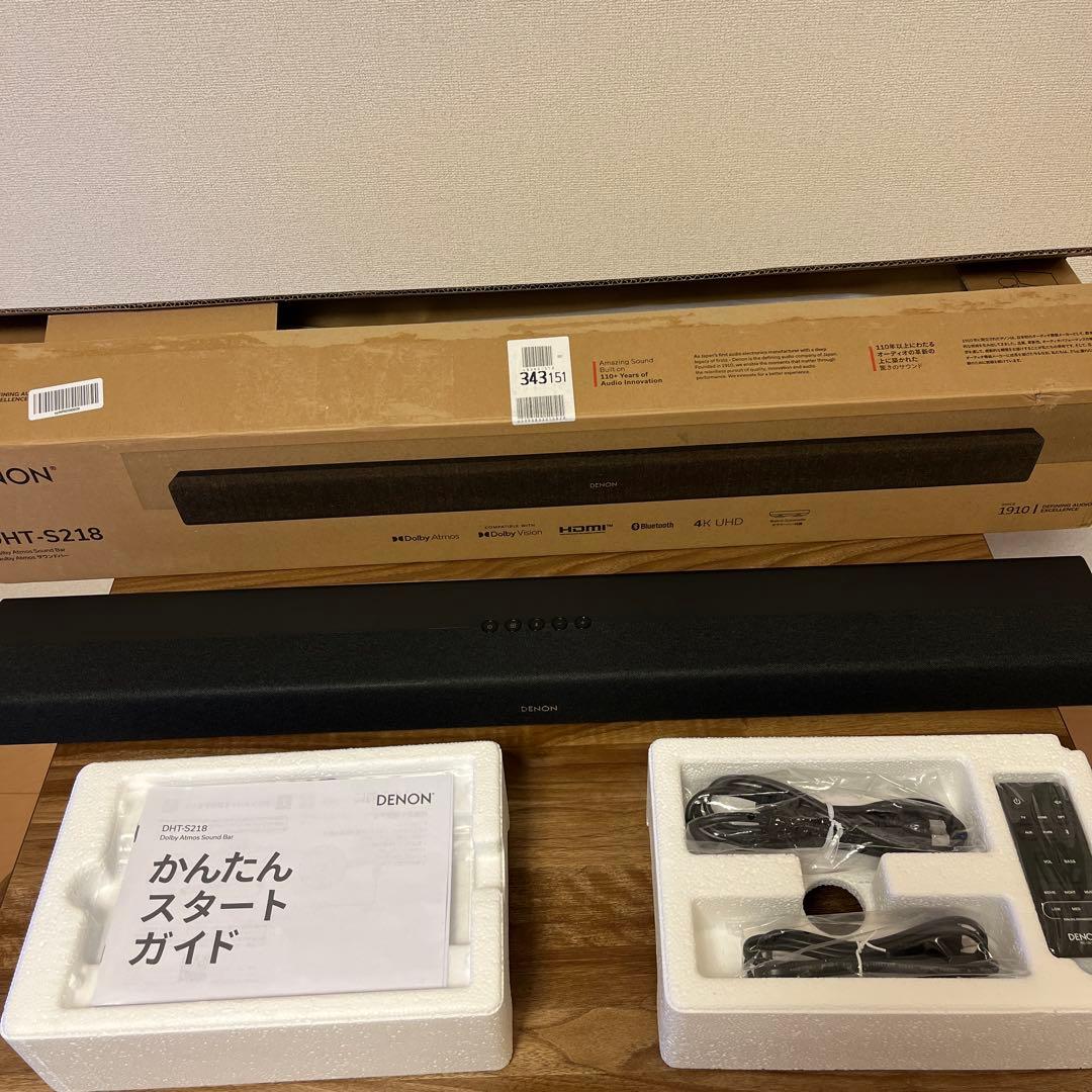 DENON サウンドバー DHT-S218 ブラック