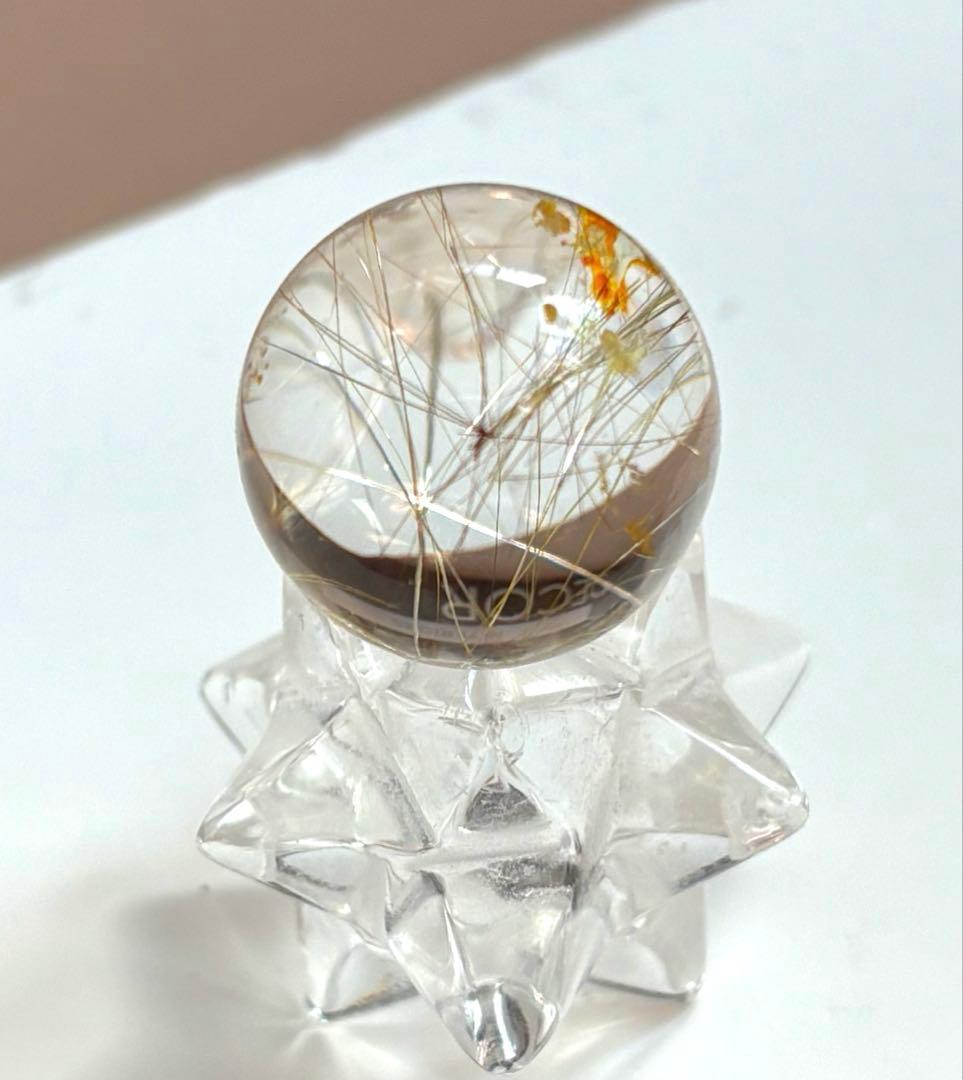 《高透明度》ゴールドルチル　ミニミニスフィア　①