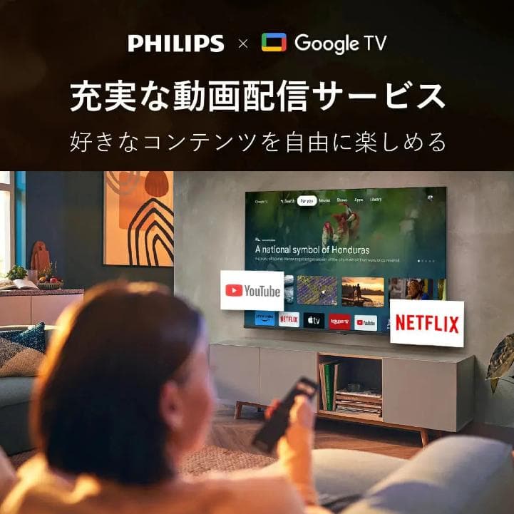 【クリスマスSALE】PHILIPS チューナーレステレビPUH7169 43型
