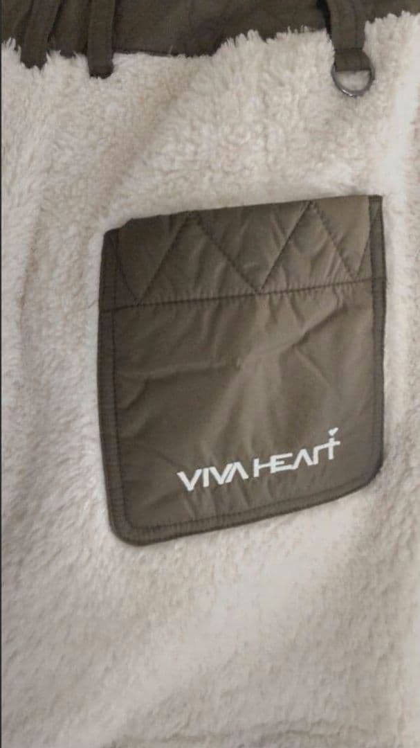 【新品タグ付】VIVA HEART♡ボア×ナイロンタフタ切替ゴルフスカート 40
