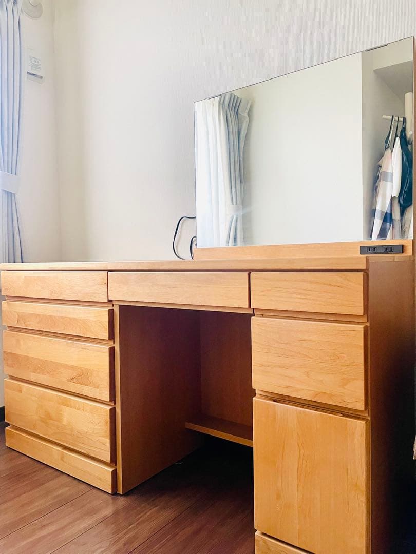 【あず】 定価10万円　レッチェ80ドレッサー 高野木工　天然木