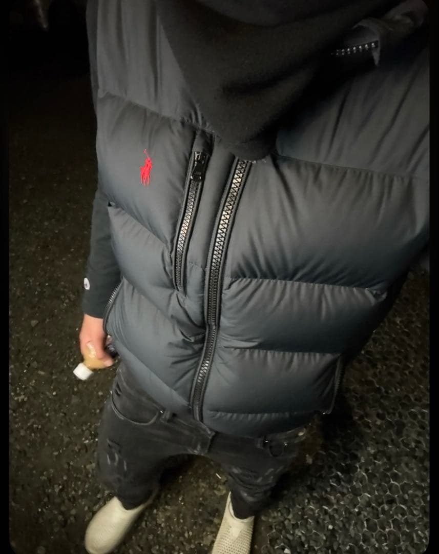 Ralph Lauren ダウンベスト ダークグレー値下げ可能‼️