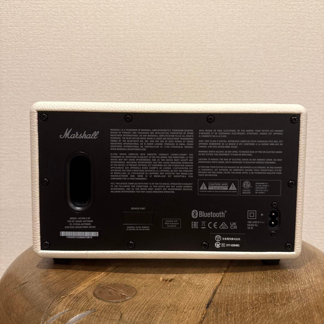 【美品】Marshall ワイヤレススピーカー ホワイト