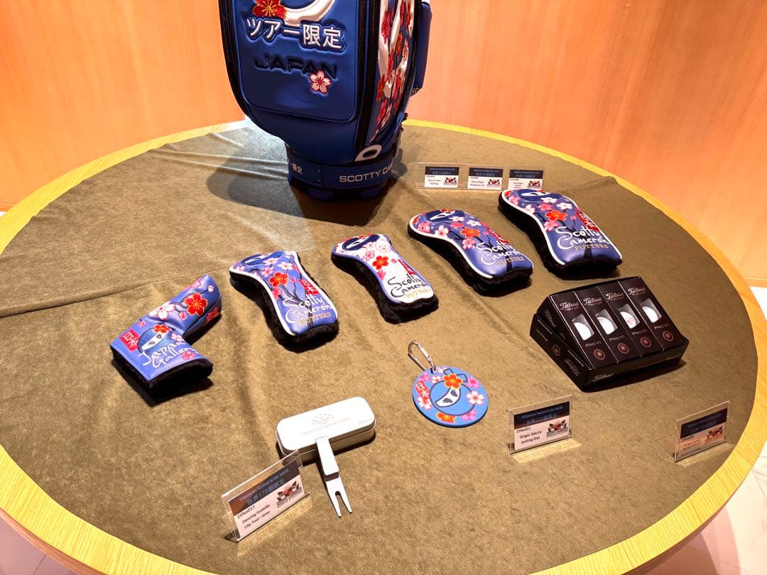 2025スコッティキャメロンフェスティバル限定 桜柄キャディバッグ+ヘッドカバー