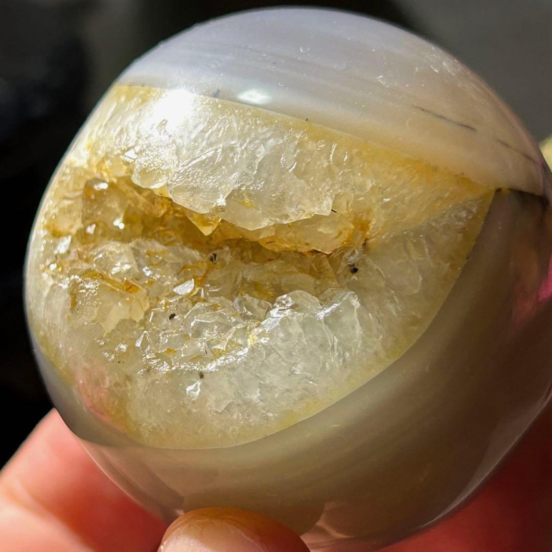 ☆別格高級品！福運大黒秘宝⑧！水晶　アゲート　クラスター　原石　ドーム　置物