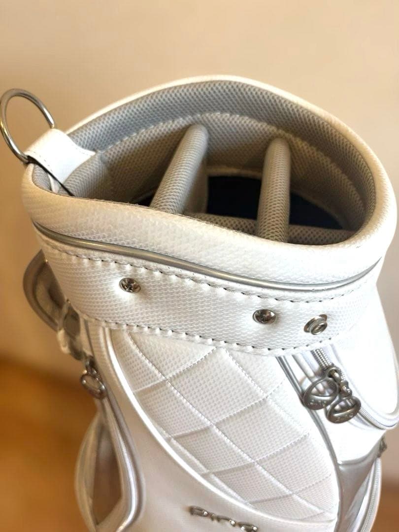 ⚫️ping レディースキャディバッグ⚫️8.5 型ホワイト完売品未使用