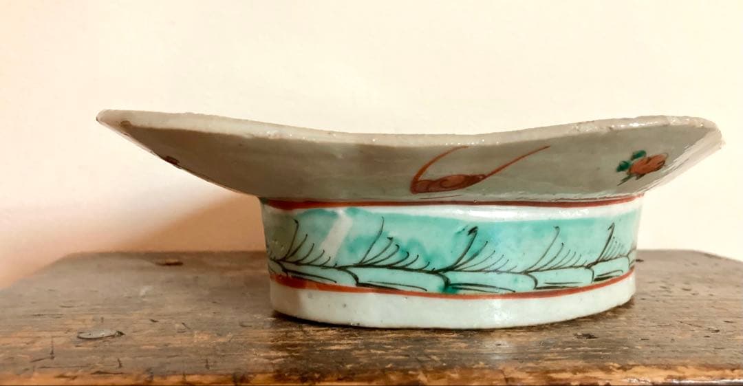 最終お値下げ　骨董　色絵　アンティーク　菓子鉢　唐物　清　粉彩　古伊万里