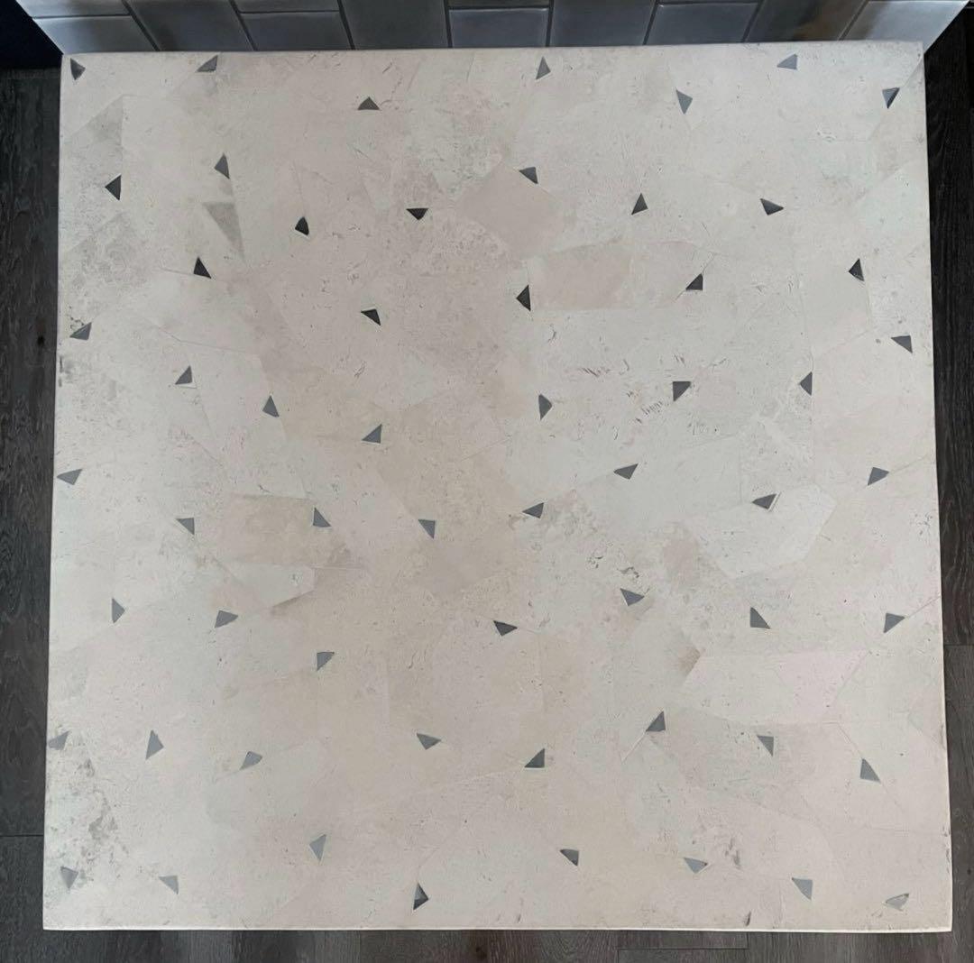 「安心のたのメル便」サイドテーブル ローテーブル コーヒーテーブル石目ホワイト