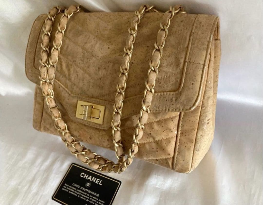 ゆりか様♡CHANEL 2.55 コルクレザー　Vステッチ　チェーンバッグ