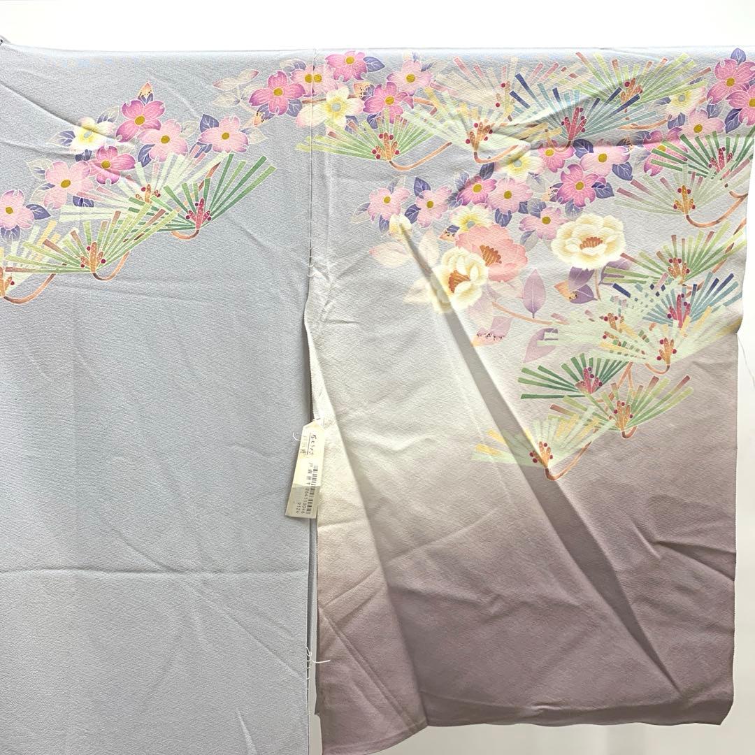 キヨミン　ma7967 本加賀友禅 百貫宏樹 仮絵羽 訪問着落款 未仕立て