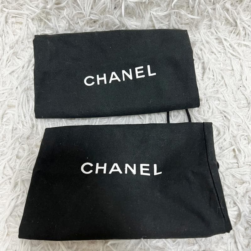 CHANEL バレエシューズ レザー ベージュ ココマーク フラットパンプス