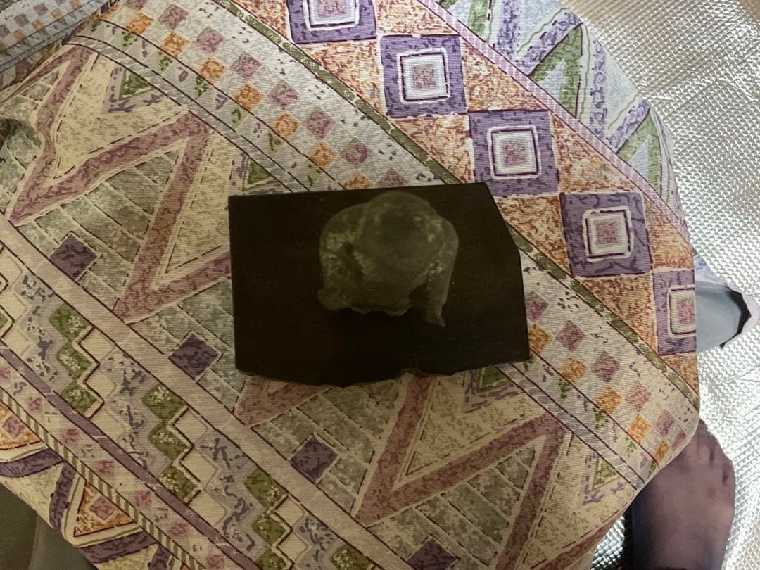 仏像／阿弥陀如来立像。鋼像　年代・江戸時代／中期。【足先欠如、後ろ側割れ有り】。