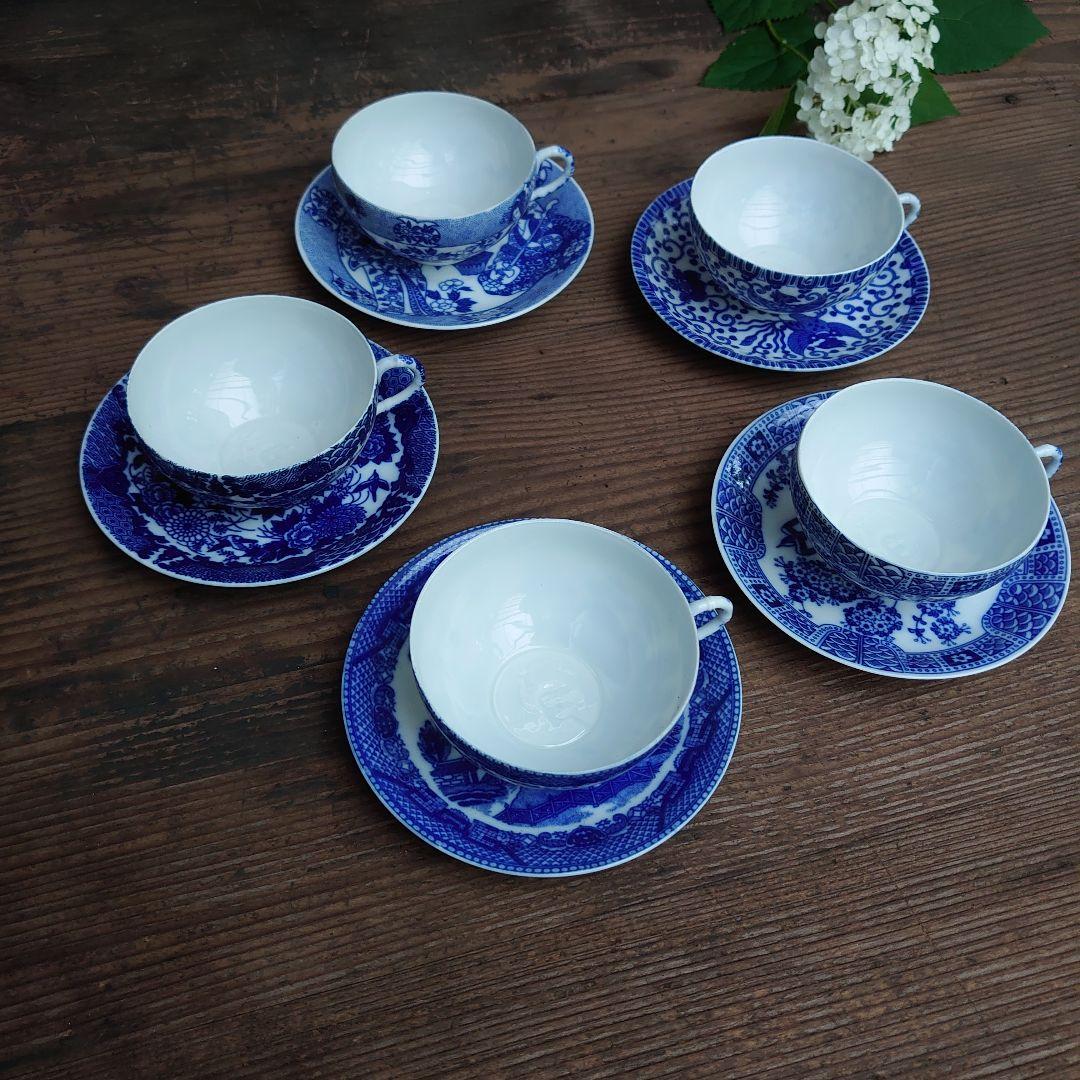 【ご成約】大聖寺伊万里 色絵 輪花縁 4寸皿 と骨董の器 おまとめ