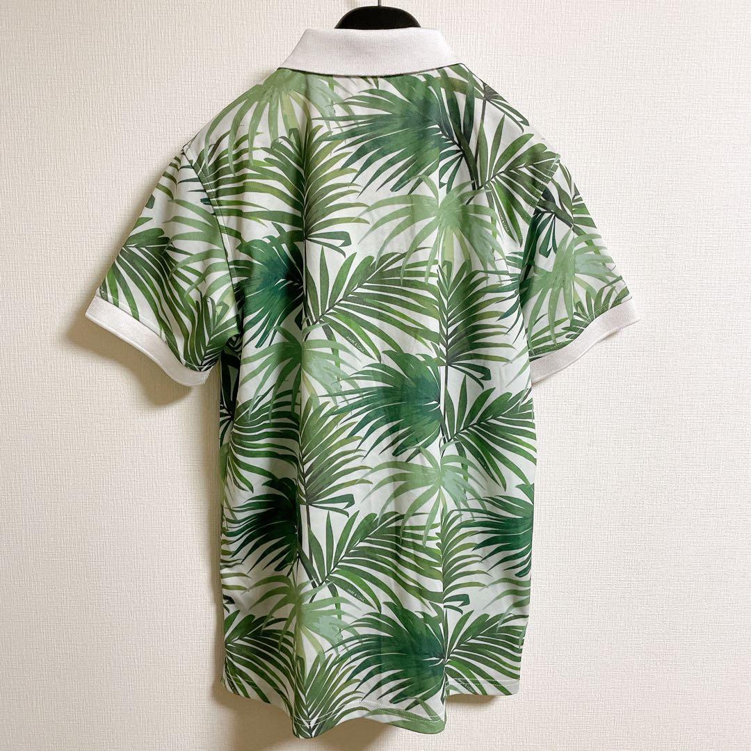 MARK&LONA ストレッチ　半袖　ポロシャツ　スカル　ラインストーン　刺繍