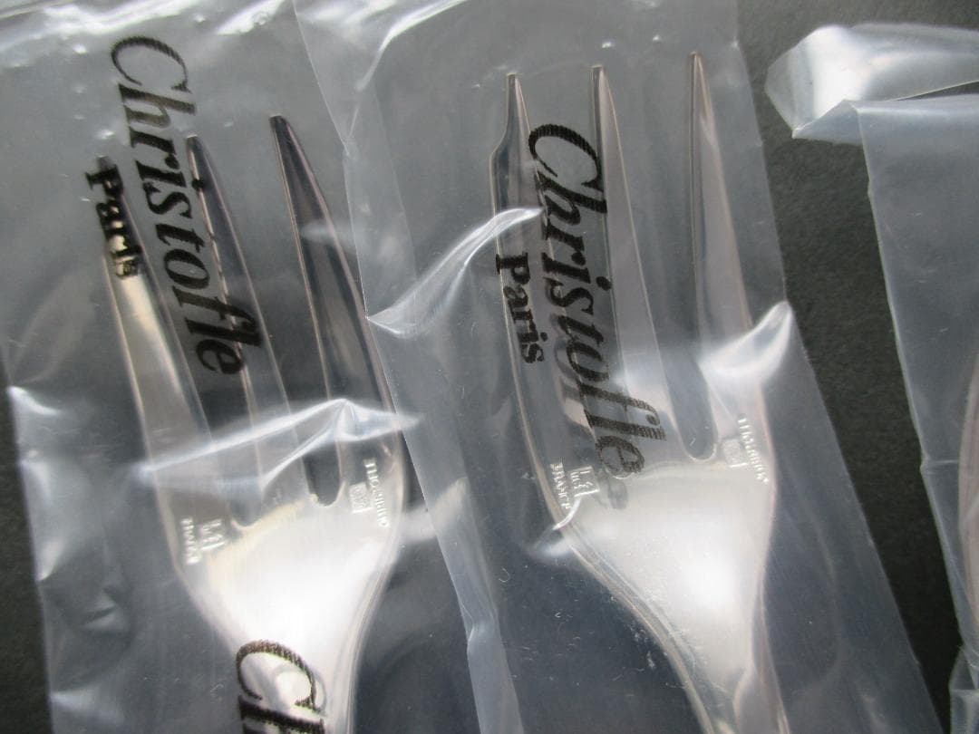 未使用品☆仏蘭西高級銀器クリストフルシルバー　カトラリー4本セット　フィデリオ