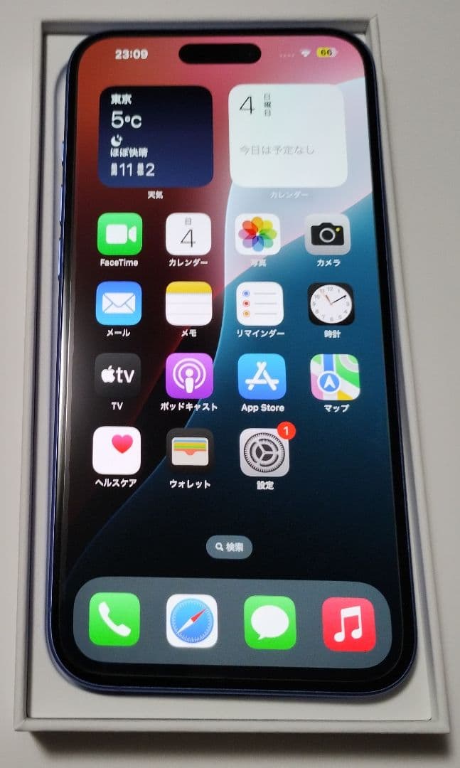 ★超美品・純正電池100%★iPhone16 Plus 128GB SIMフリー