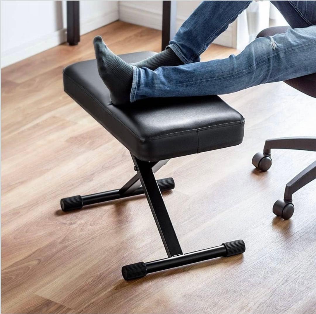 オットマン 足置き台 フットレスト スツール 幅60cm 高さ調節7段階