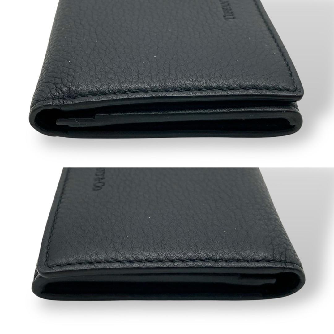 ティファニー 名刺入れ カードケース レザー ブラック 美品 70402