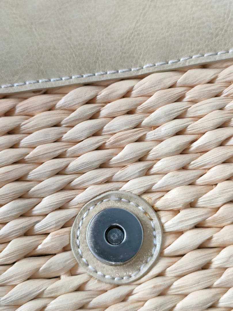 Hamano ハマノ　傳濱野　かごバッグ ベージュ