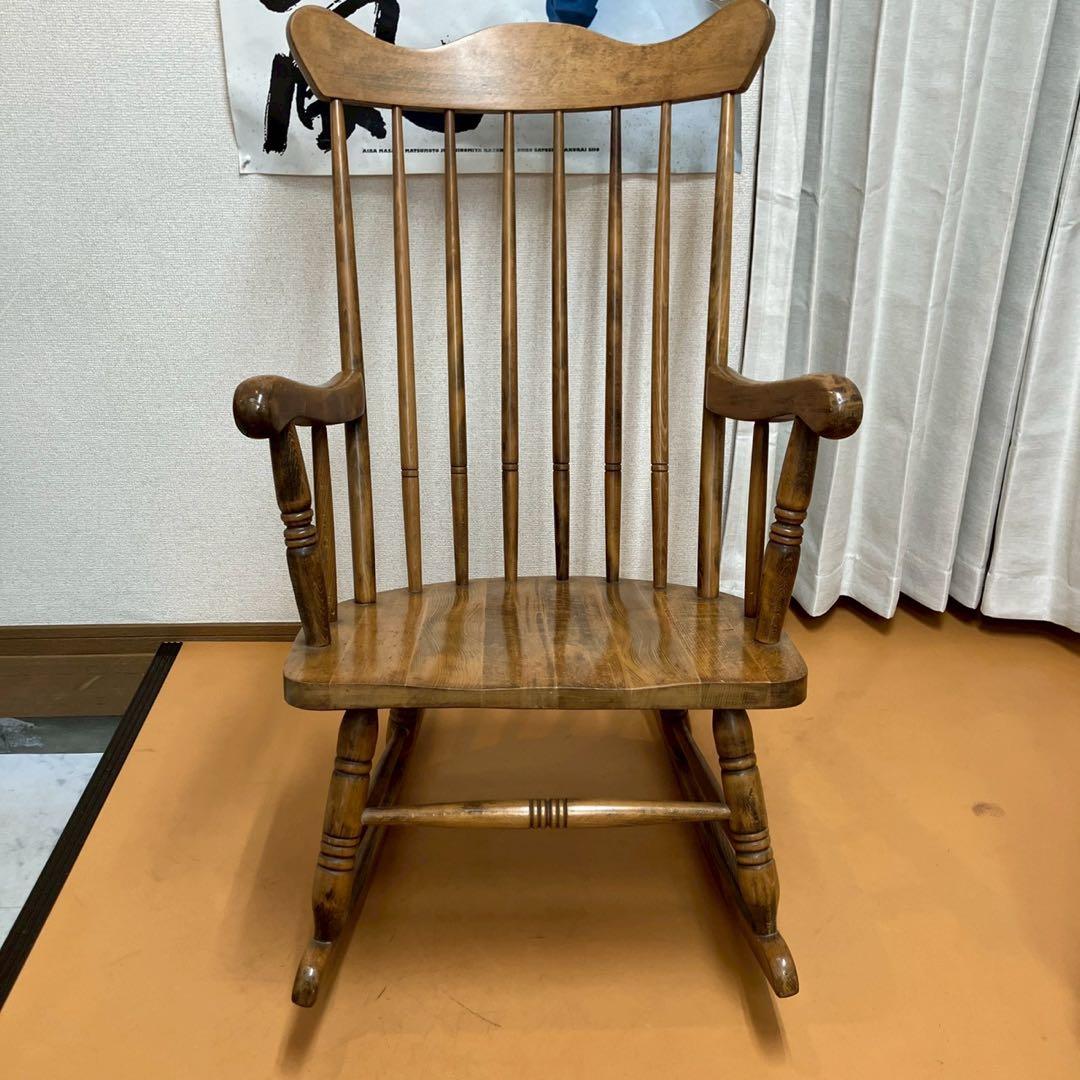 ロッキングチェア　メーカー不明　椅子　インテリア