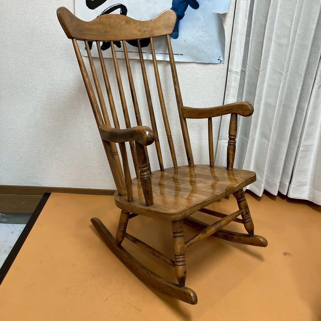 ロッキングチェア　メーカー不明　椅子　インテリア