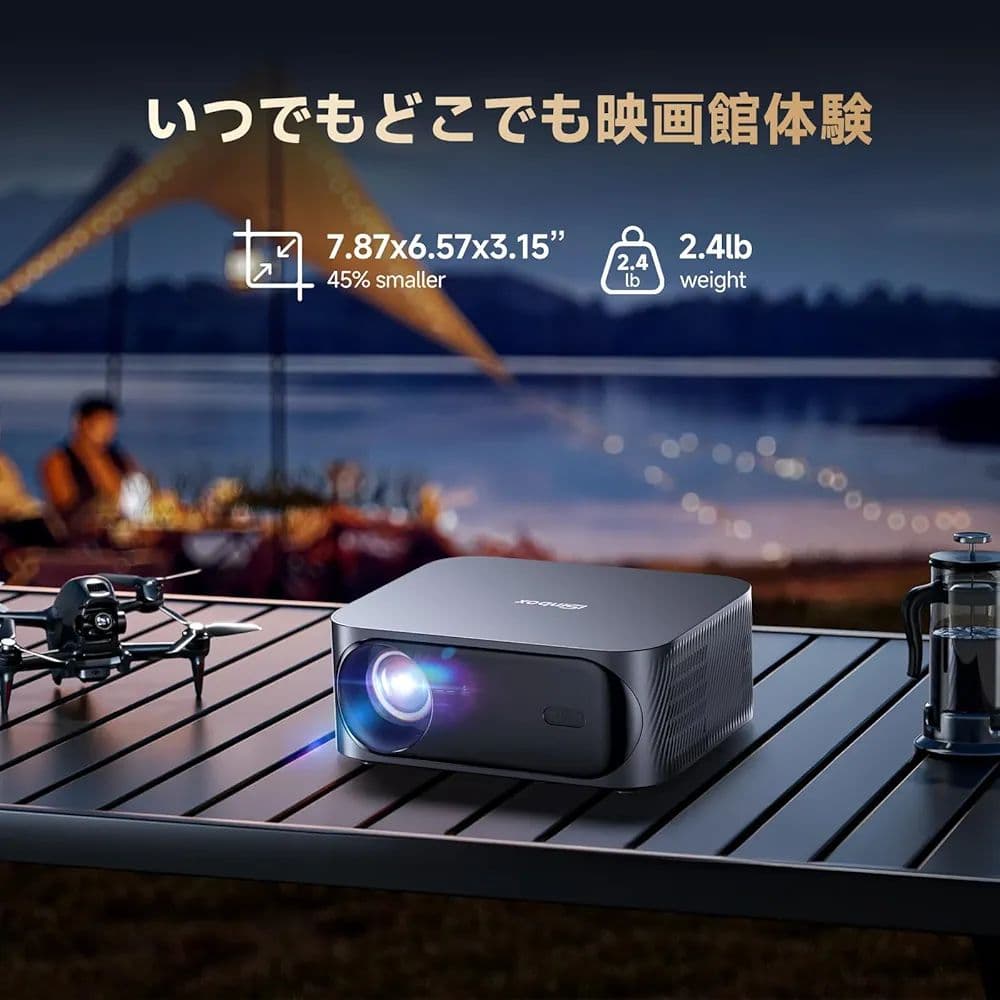 【新品】プロジェクター 家庭用 小型 高輝度 天井投影 4K Google TV