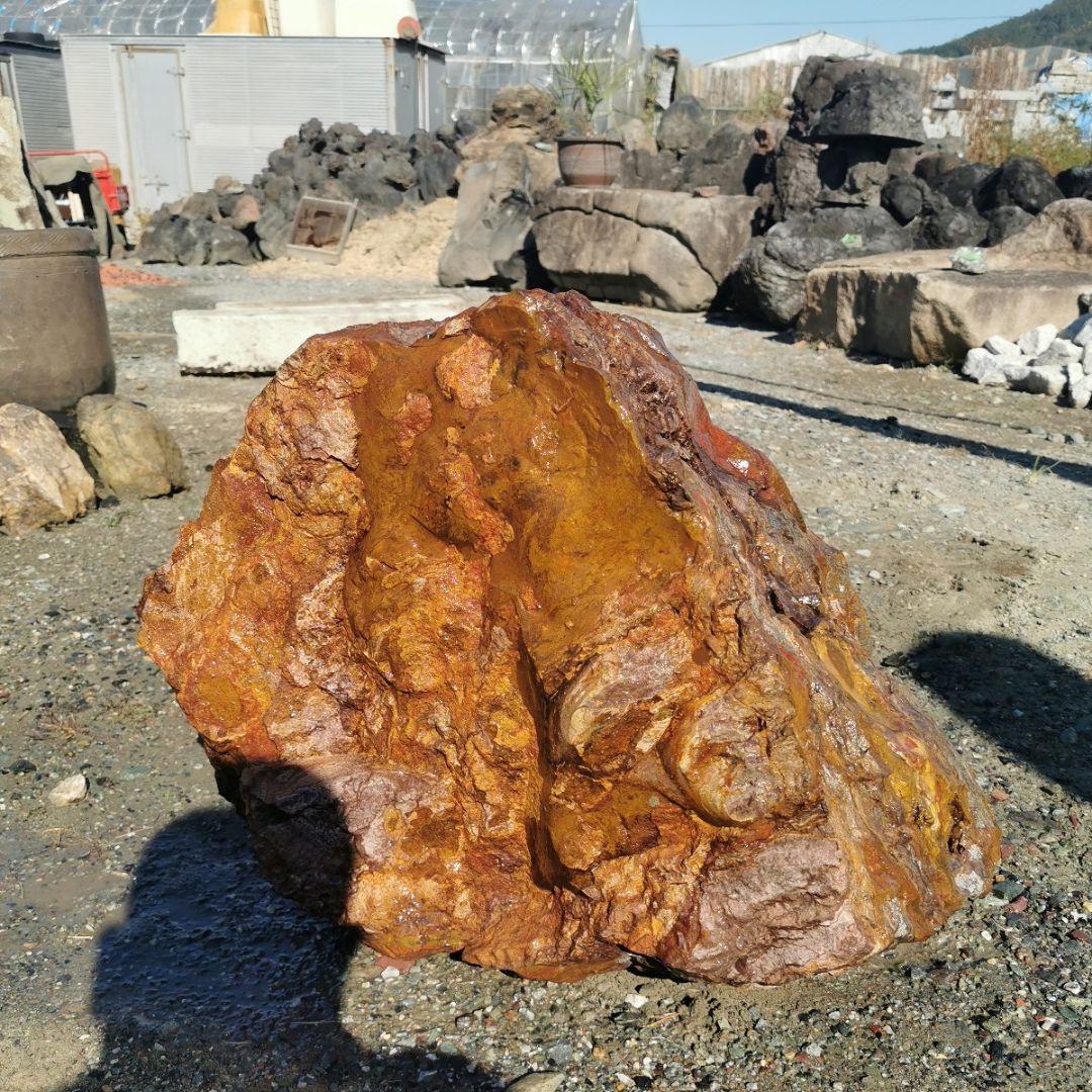 福島産　ジャスパー　108キロ　碧玉　庭石　石　鑑賞石　庭　ガーデニング