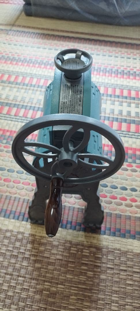 手動かき氷機 青 レトロデザイン