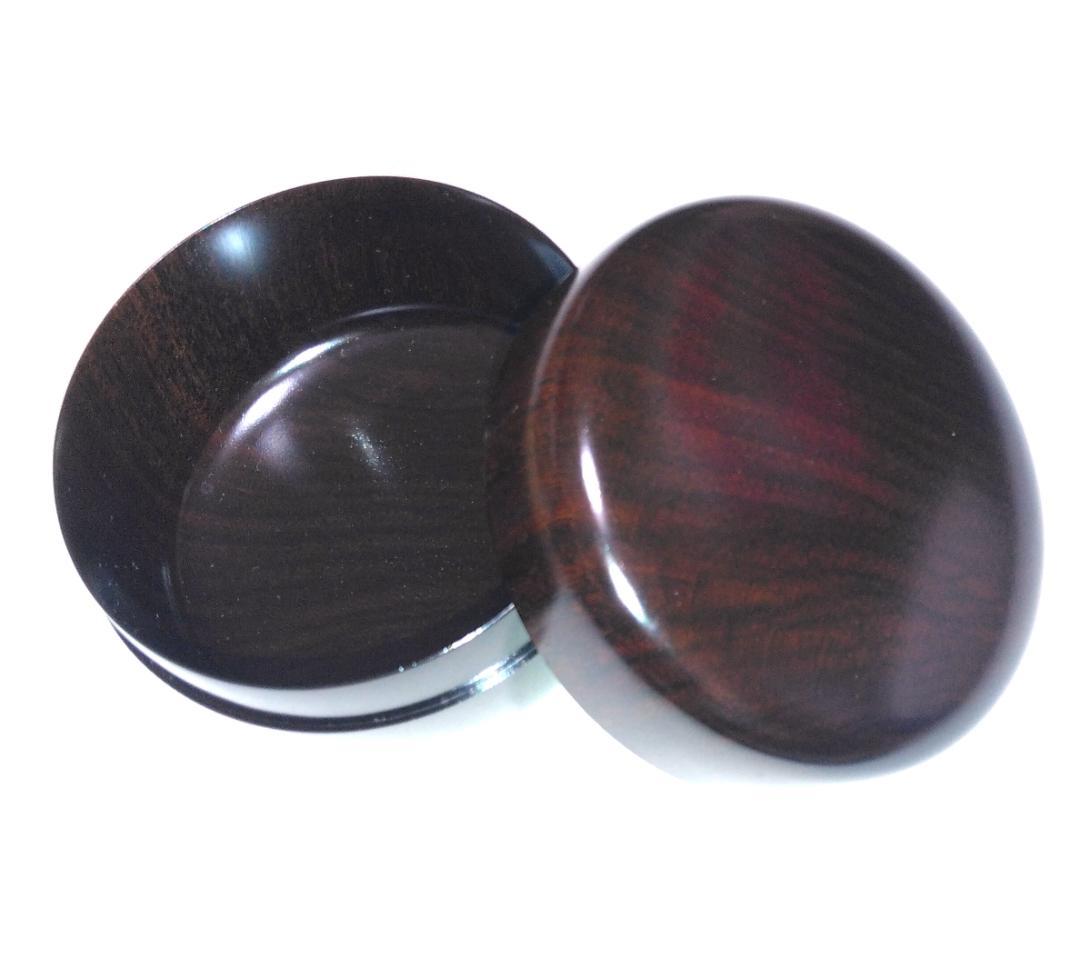 茶道具　木工芸無形文化財保持者　人間国宝　川北良造作　紫檀平棗　超美品！！