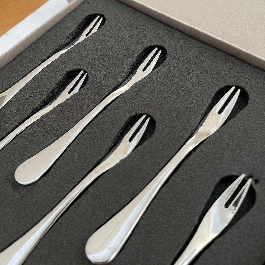 クリストフル Christofle カクテルフォーク 6本セット