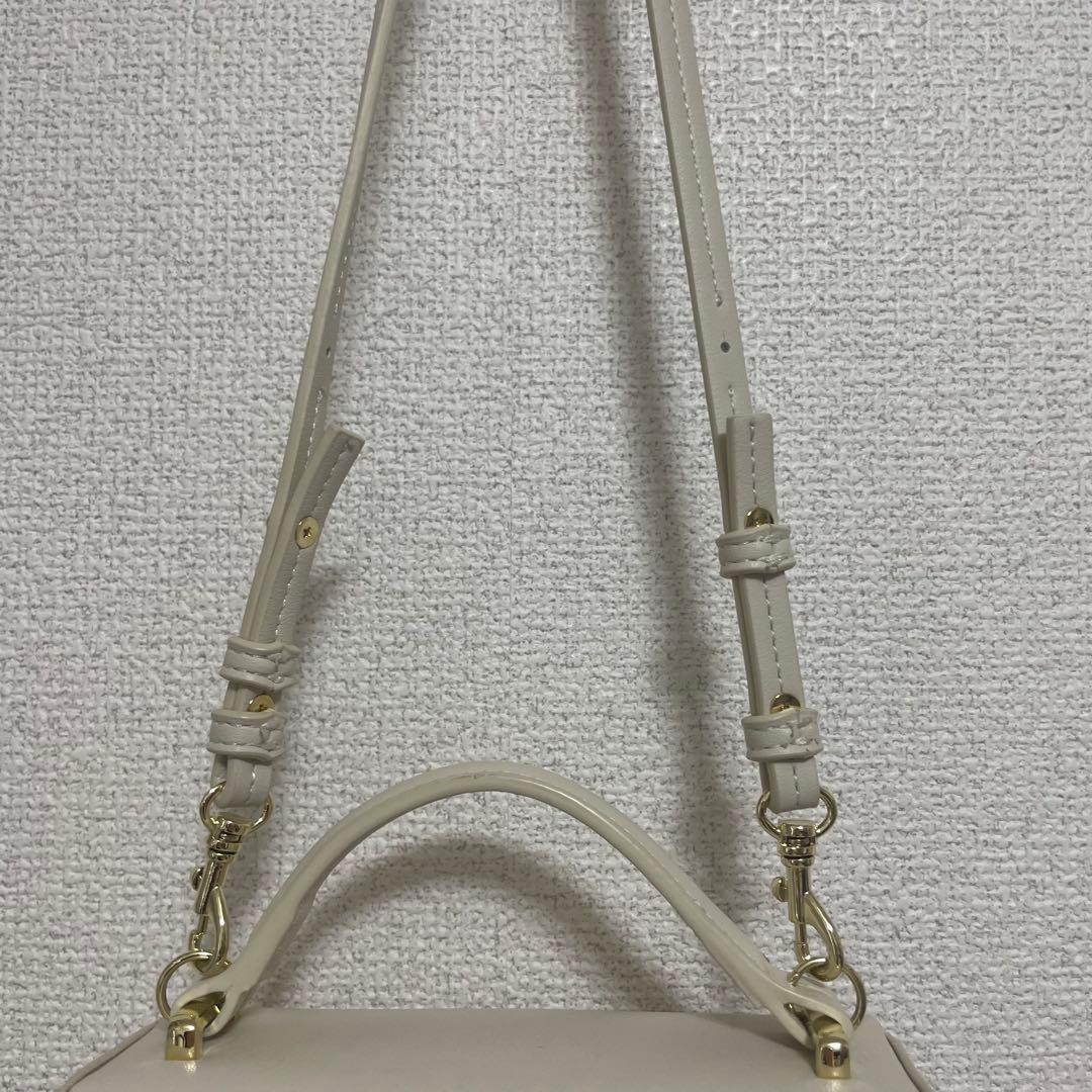 【リュタン】ビジュースタッズポシェット アイボリー