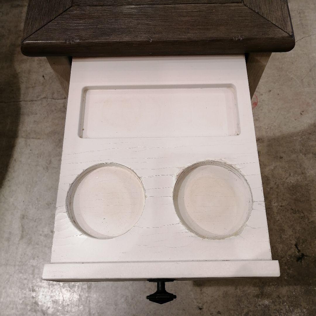 1【希少】 ホームチェア サイドテーブル ナイトテーブル 木製 収納 キャンプ