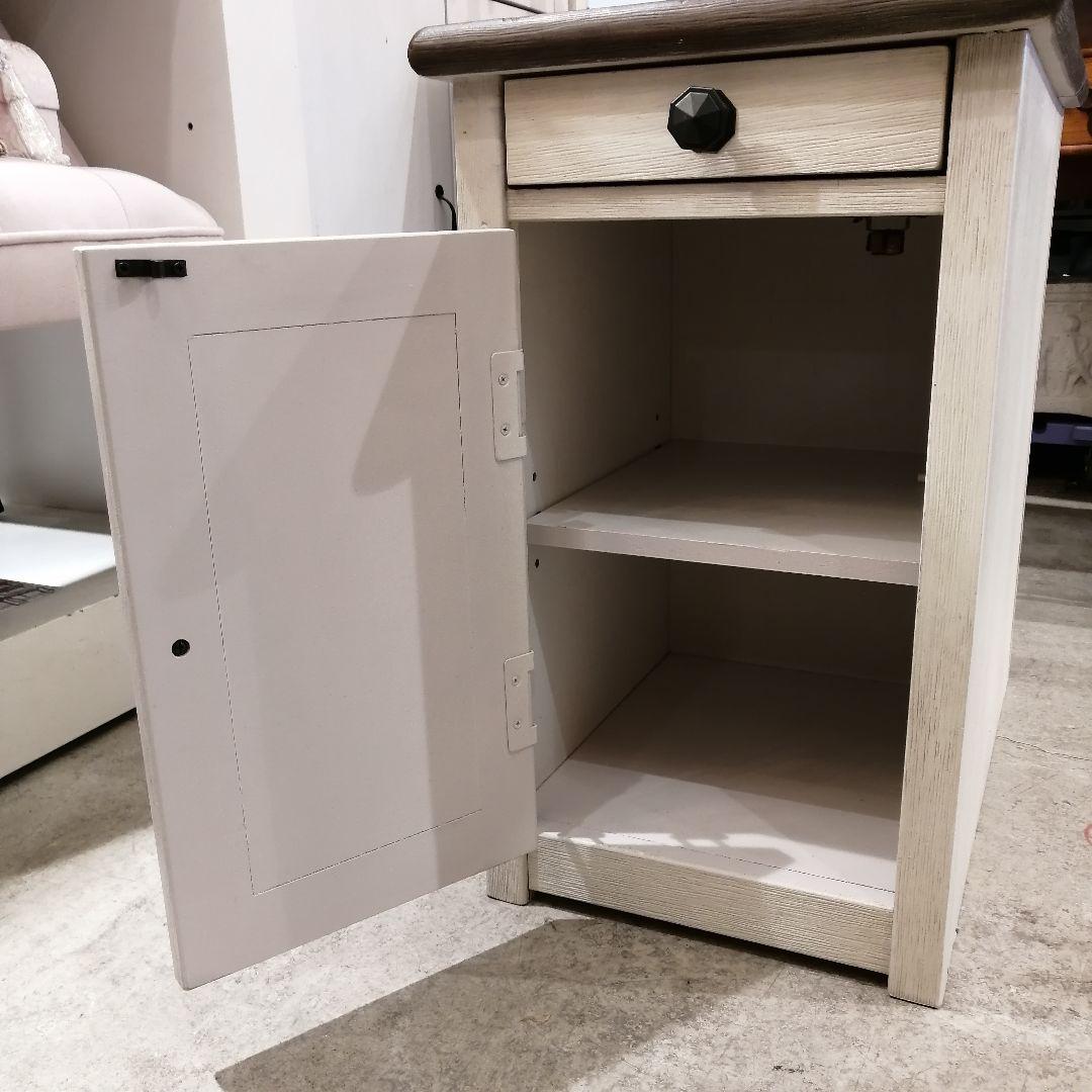 1【希少】 ホームチェア サイドテーブル ナイトテーブル 木製 収納 キャンプ