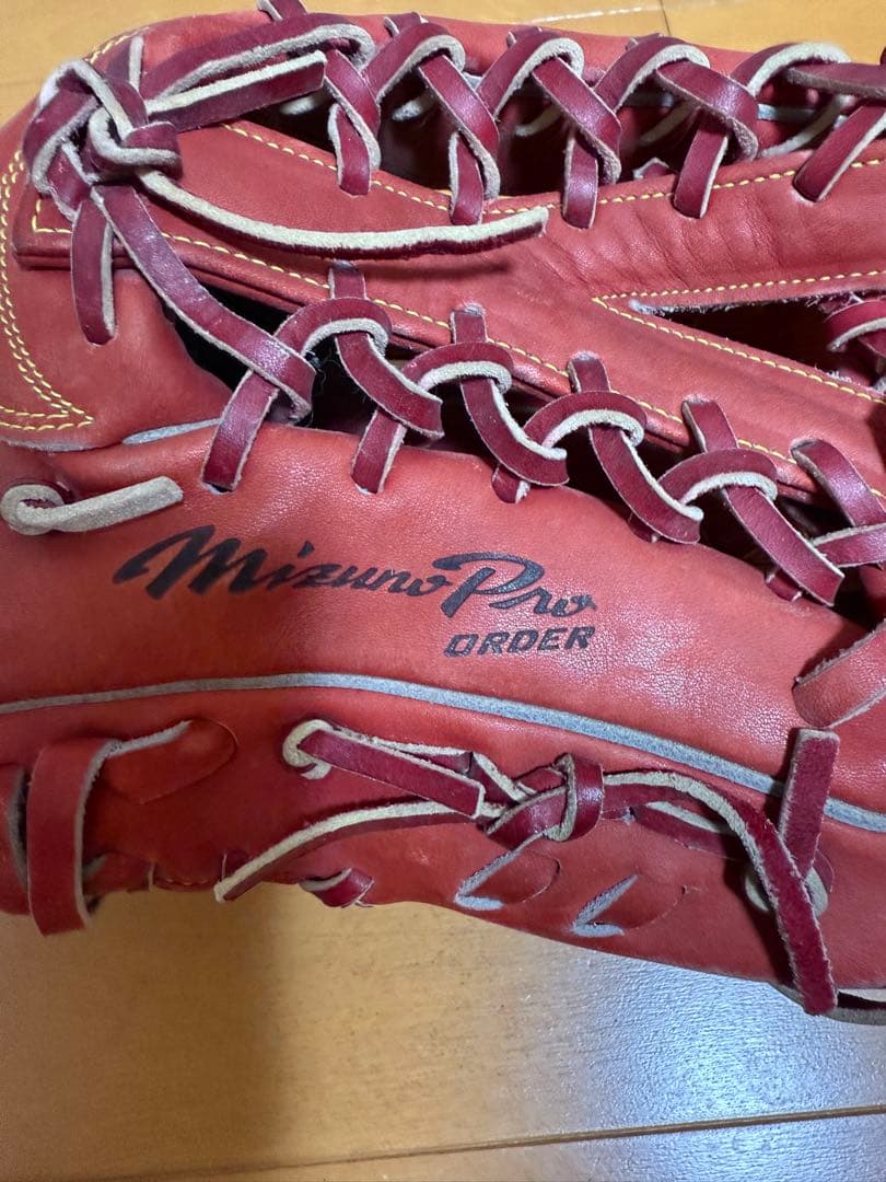 Mizuno Pro Order 硬式グローブ レッド