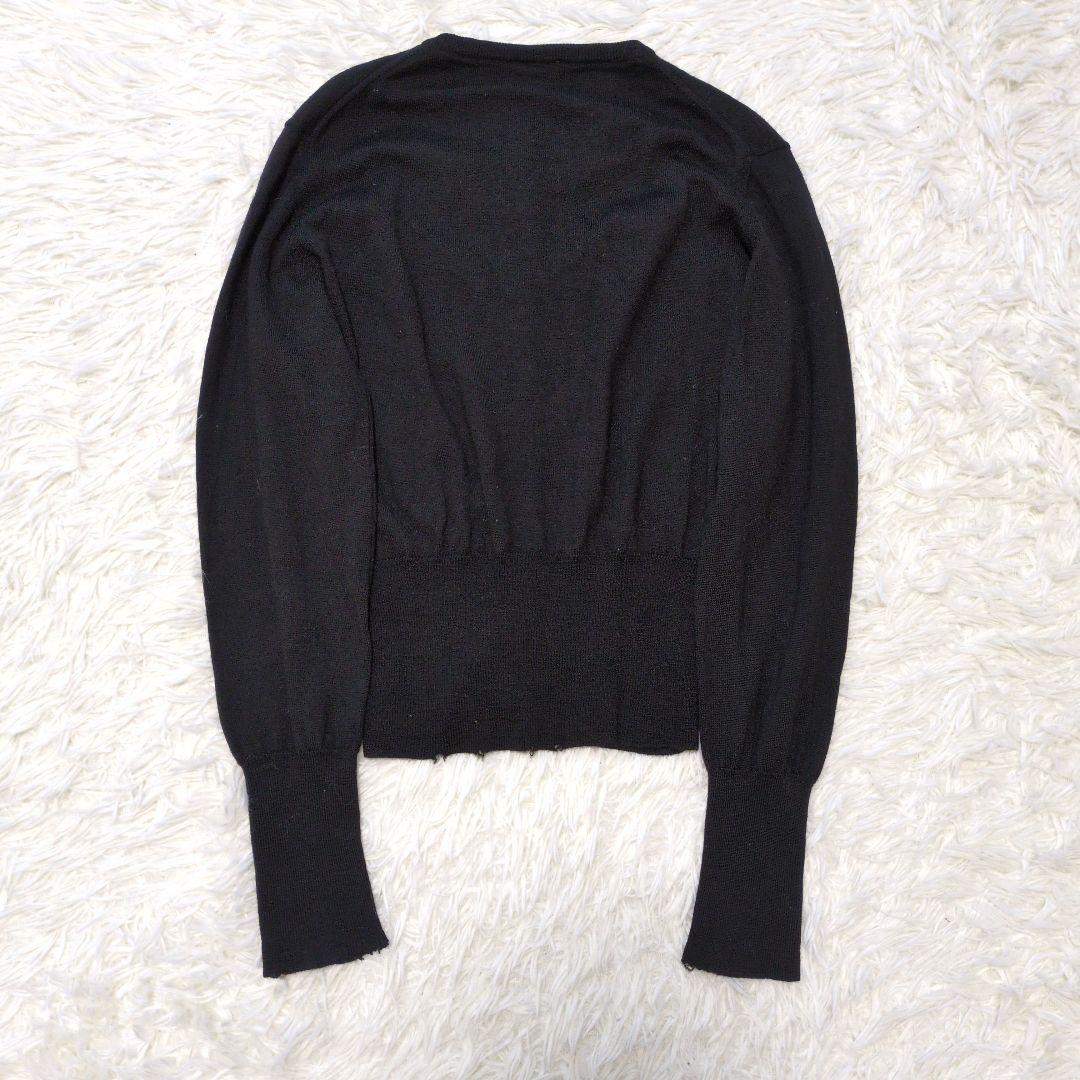 希少✨ヴィヴィアンウエストウッド オーブ刺繍 カーディガン 黒　M