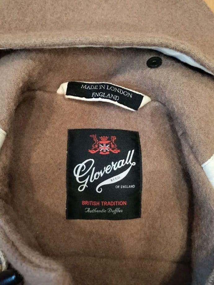 【美品】グローバーオール ダッフルコート モンティ キャメル 36 ミドル丈