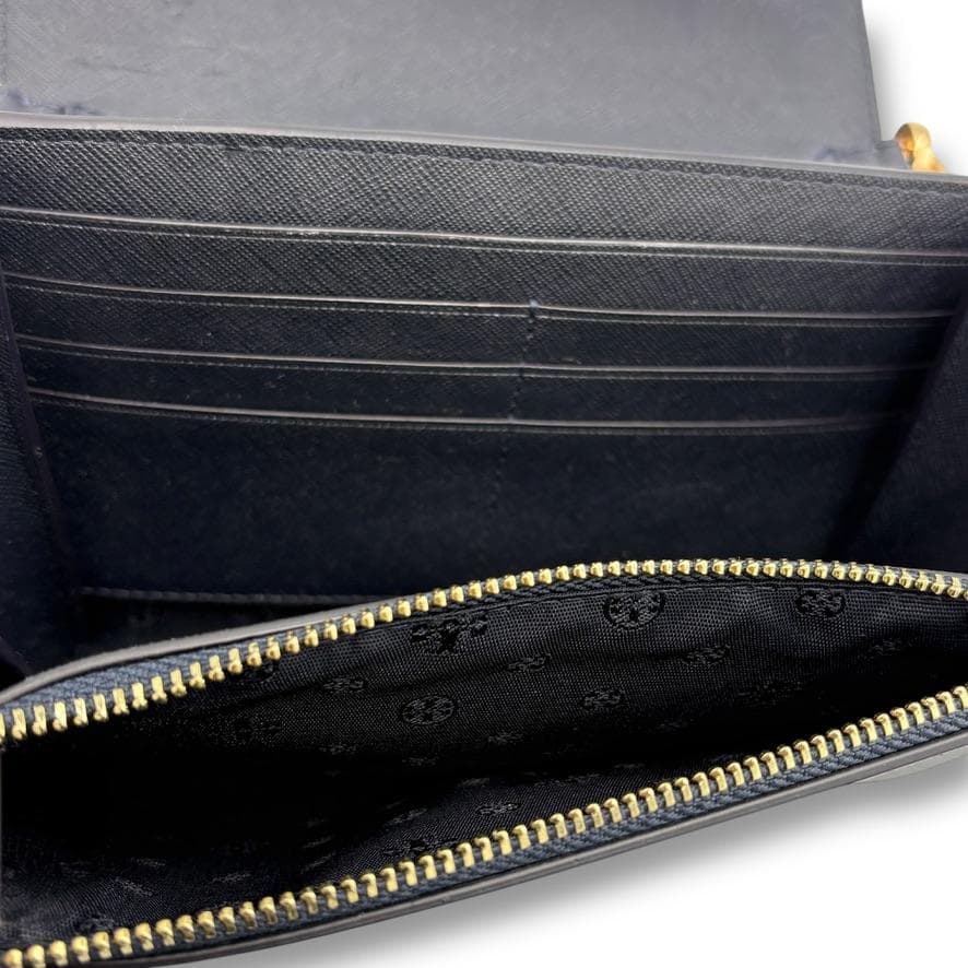 TORY BURCH チェーンウォレット 3WAY ミニバッグ 財布 黒【美品】