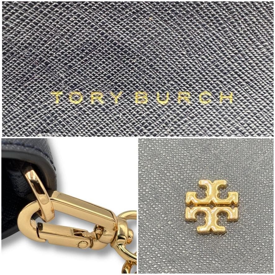 TORY BURCH チェーンウォレット 3WAY ミニバッグ 財布 黒【美品】