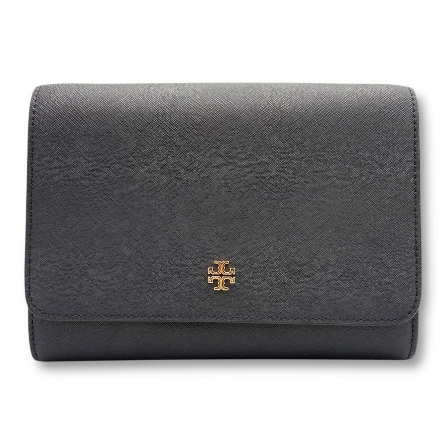 TORY BURCH チェーンウォレット 3WAY ミニバッグ 財布 黒【美品】