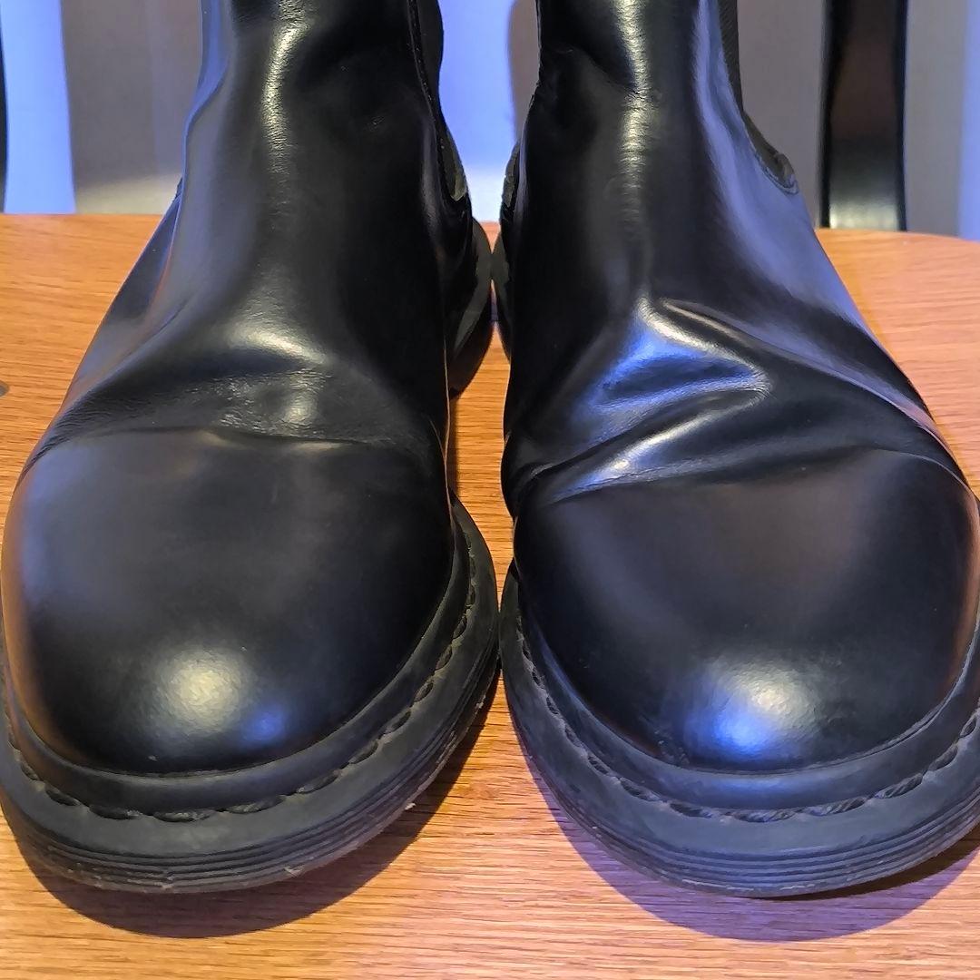 ドクターマーチン　サイドゴアブーツ　ブラック　レザー　uk7