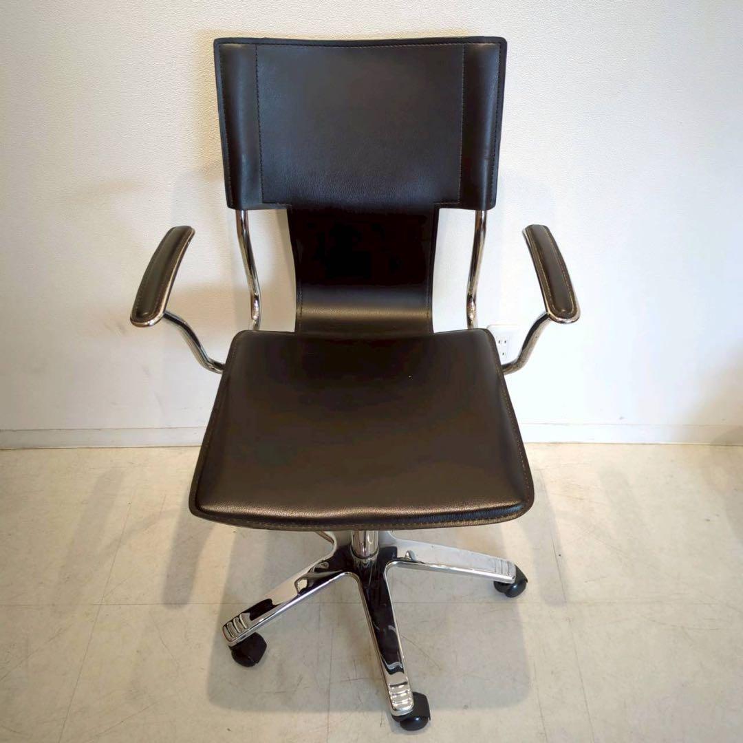 デスクチェア　ワーキングチェア　黒　昇降椅子　キャスター