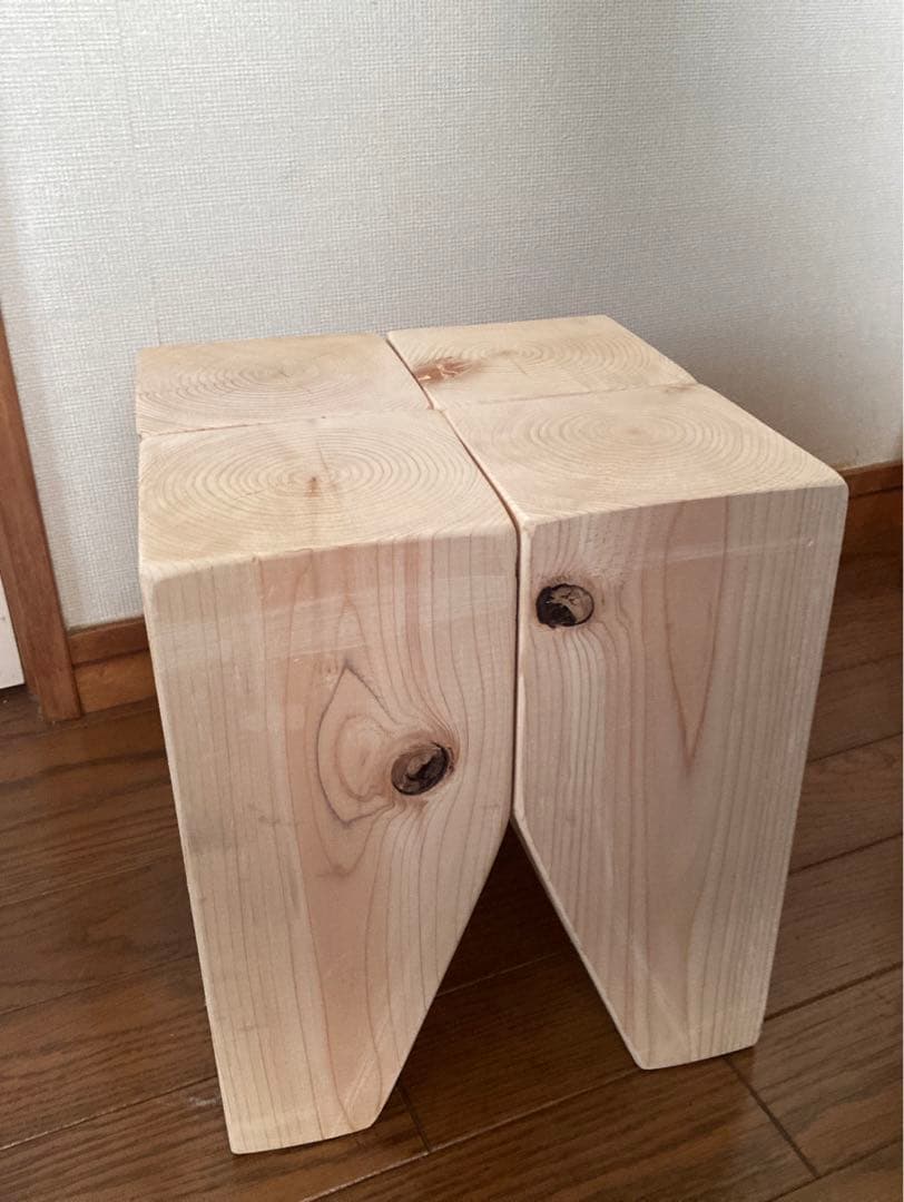 送料込◯ヒノキスツール◯北欧やカフェ、ナチュラルインテリア