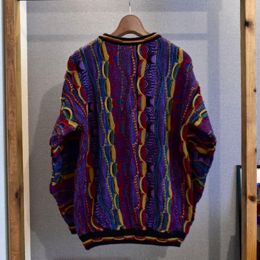 1990s Mulga Classics 3Dニット ウールセーター クージー柄