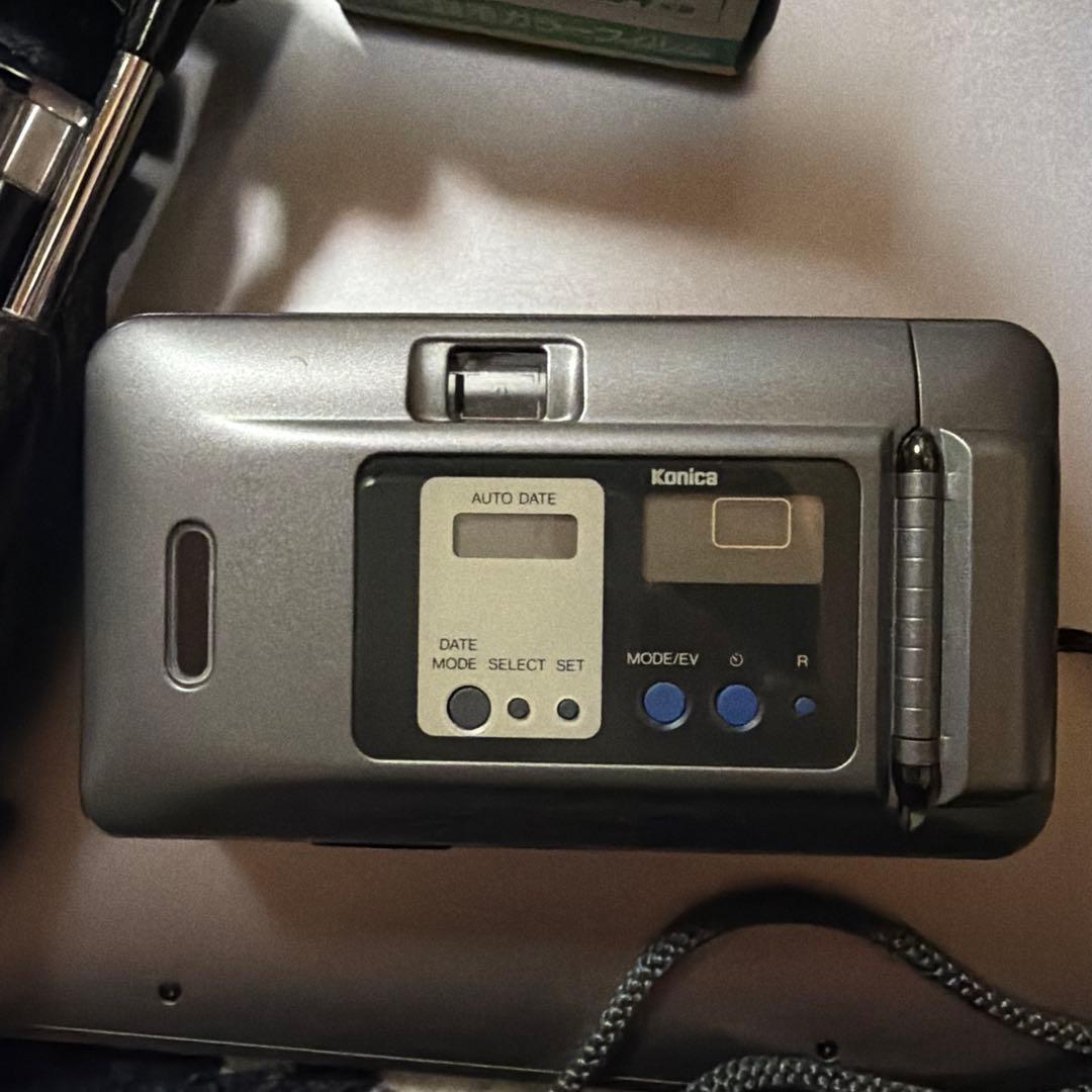 Konica Big mini コンパクトカメラ ケース、3脚、フィルム付き！