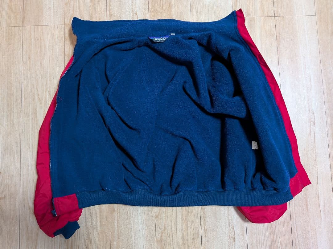 ぬ*こ様 パタゴニア　シェルドシンチラジャケット　80s USA製　レッド